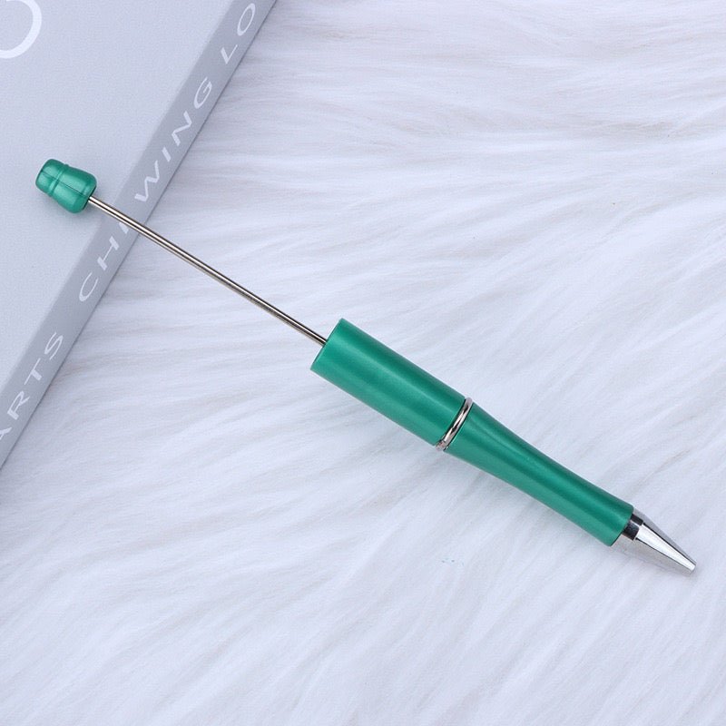 153C.Green Beadable DIY pen - Romo bead